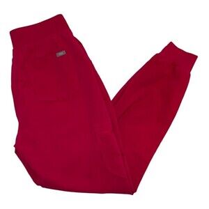 FIGS High Waisted Zamora Jogger Scrub Pants - ULTRA ROSE - RARE COLOR - MED TALL